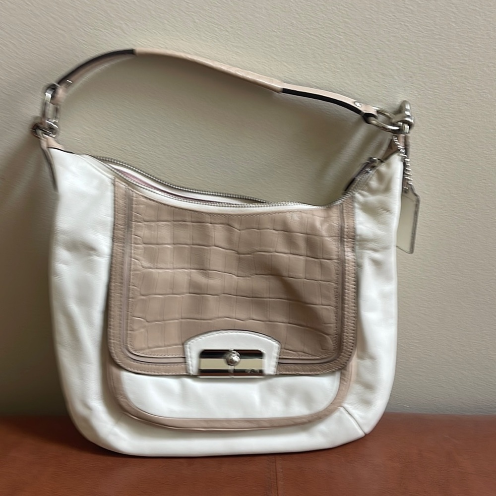 Coach Kristin spectator leather hobo